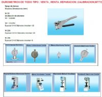 DUROMETROS DE TODO TIPO 